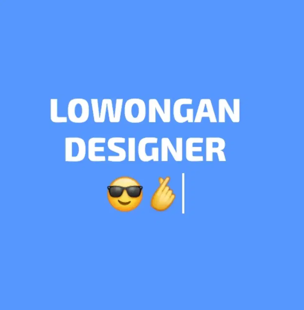 lowongan designer template