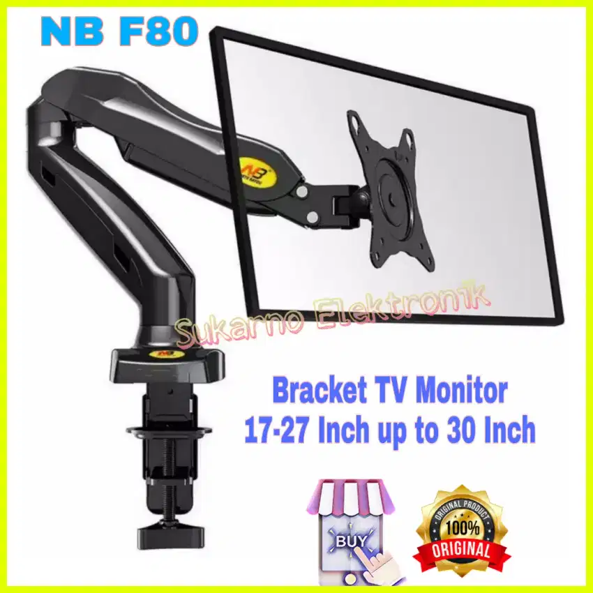 Bracket TV Monitor 17-27 Inch North Bayou Gas Spring F80BEST QUALITY