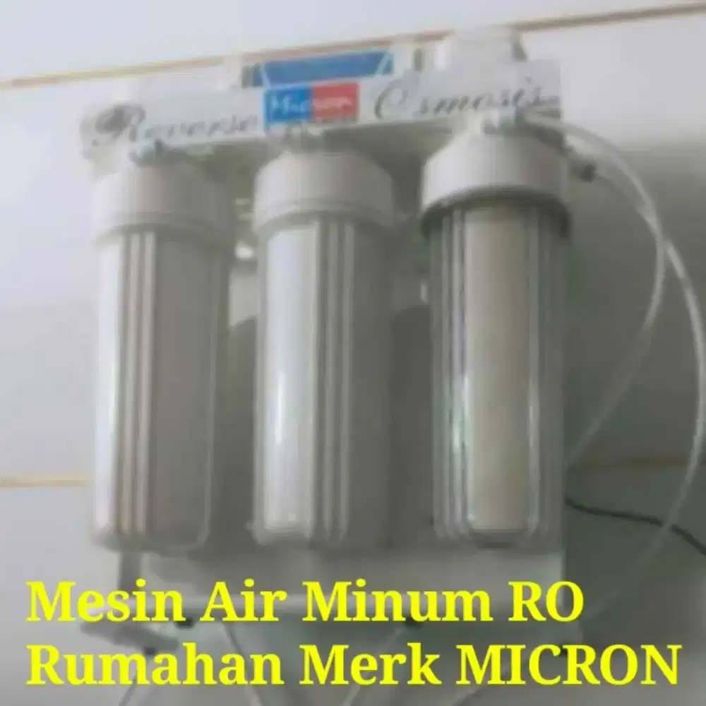 Mesin Air RO Utk Bs Minum Lsg Dr Air PAM Kran Ledeng Merk Bagus MICRON