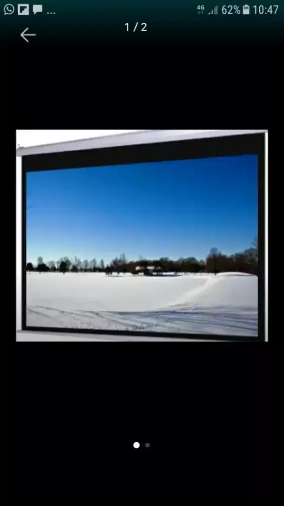 NEW-Screen proyektor Microvision 150 in oni