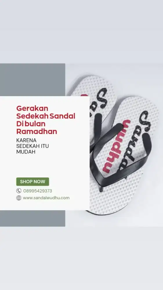 Sedekah Ramadhan Berbagi Sandal