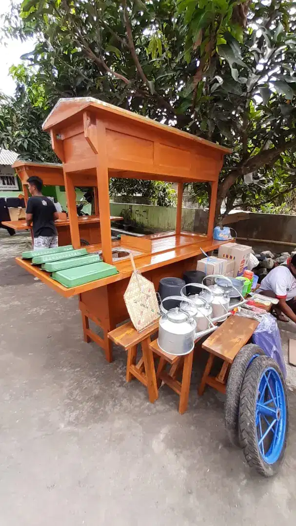 Gerobak rombong Angkringan Wedangan siap usaha COD