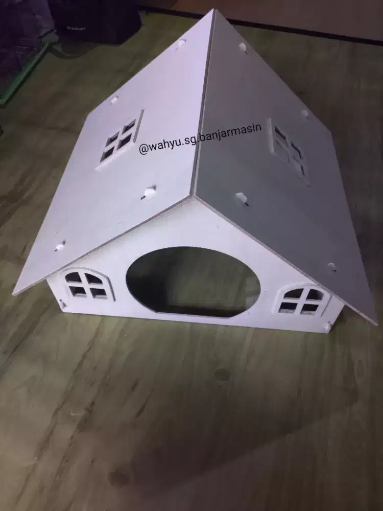 Rumah kucing bisa kelinci juga size besar ya