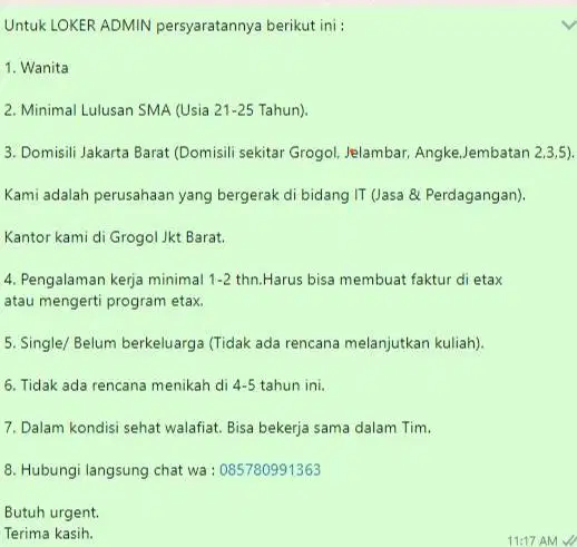 Butuh Cepat Loker Admin Accounting Akunting