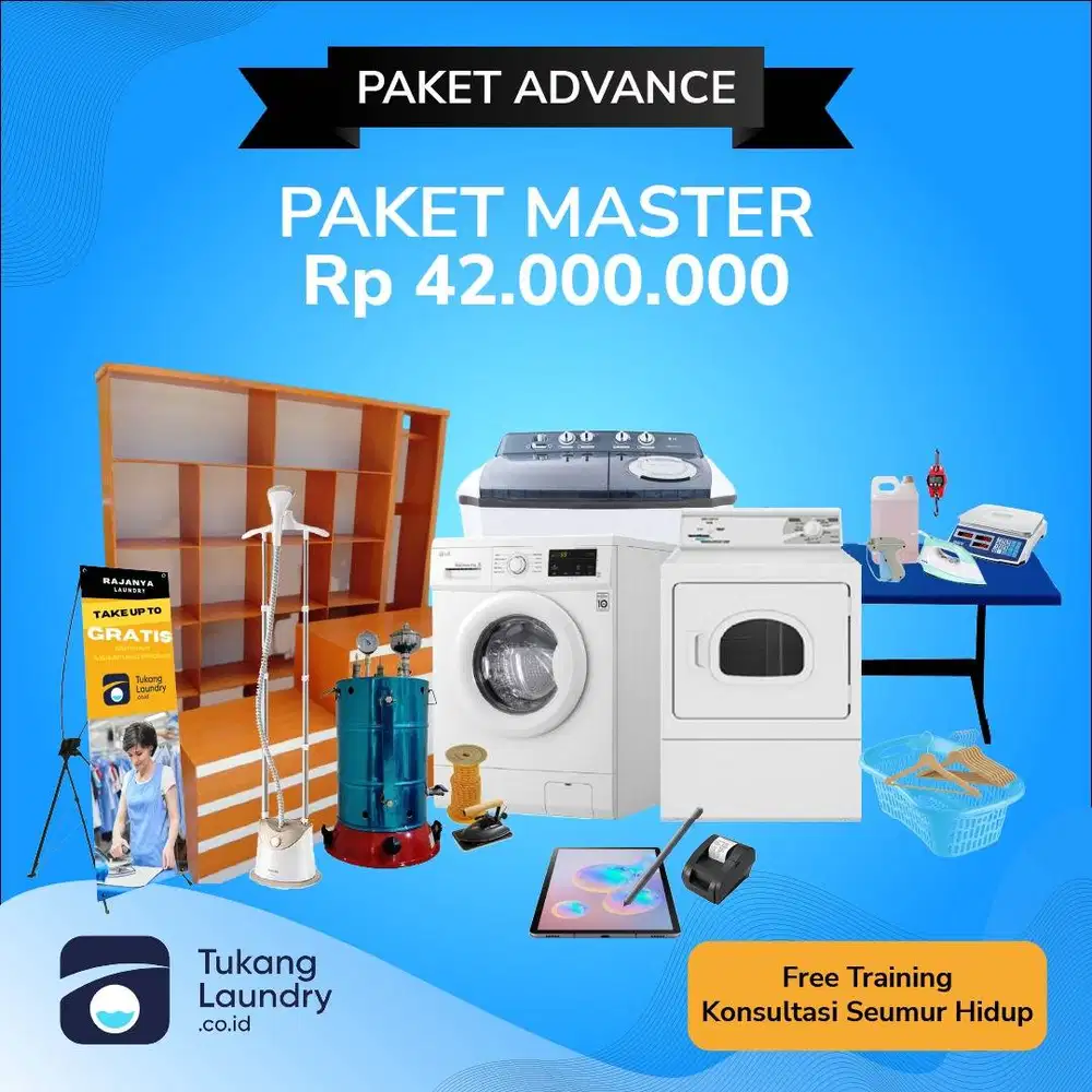 Paket Usaha Laundry PAKET MASTER Best Seller