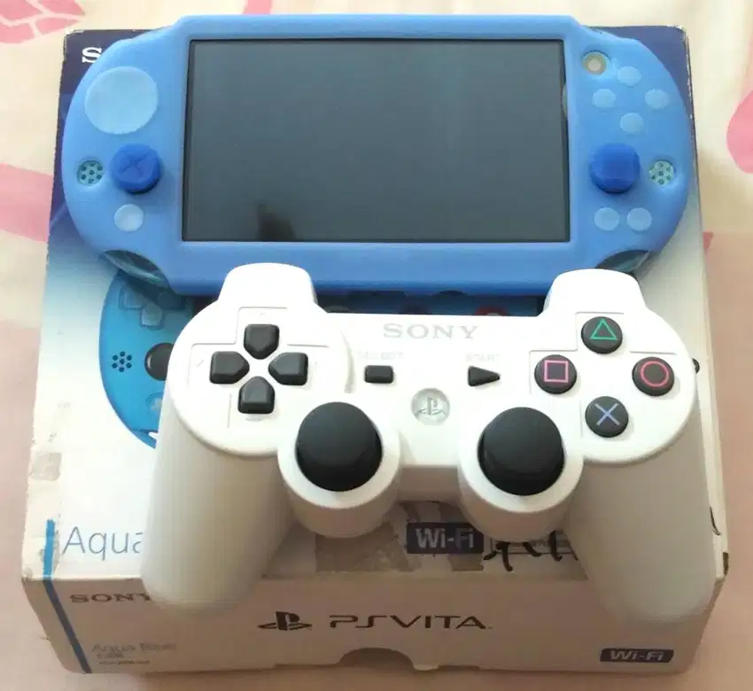 Konsol Playstation vita slim aqua blue