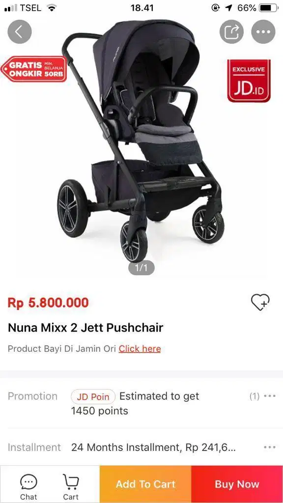 DIJUAL CEPAT! Nuna mixx 2 jett pushchair!