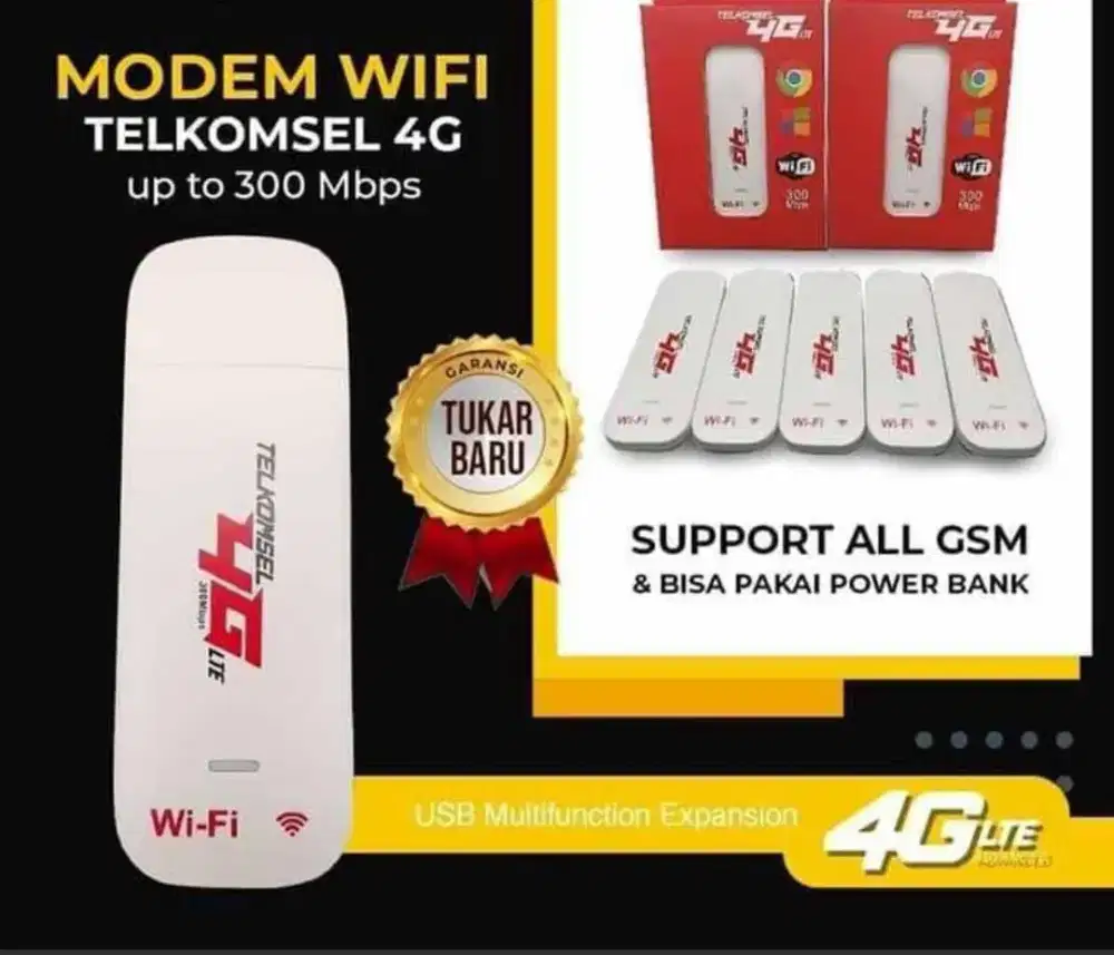 Modem USB/MIFI 4G LTE All Kartu