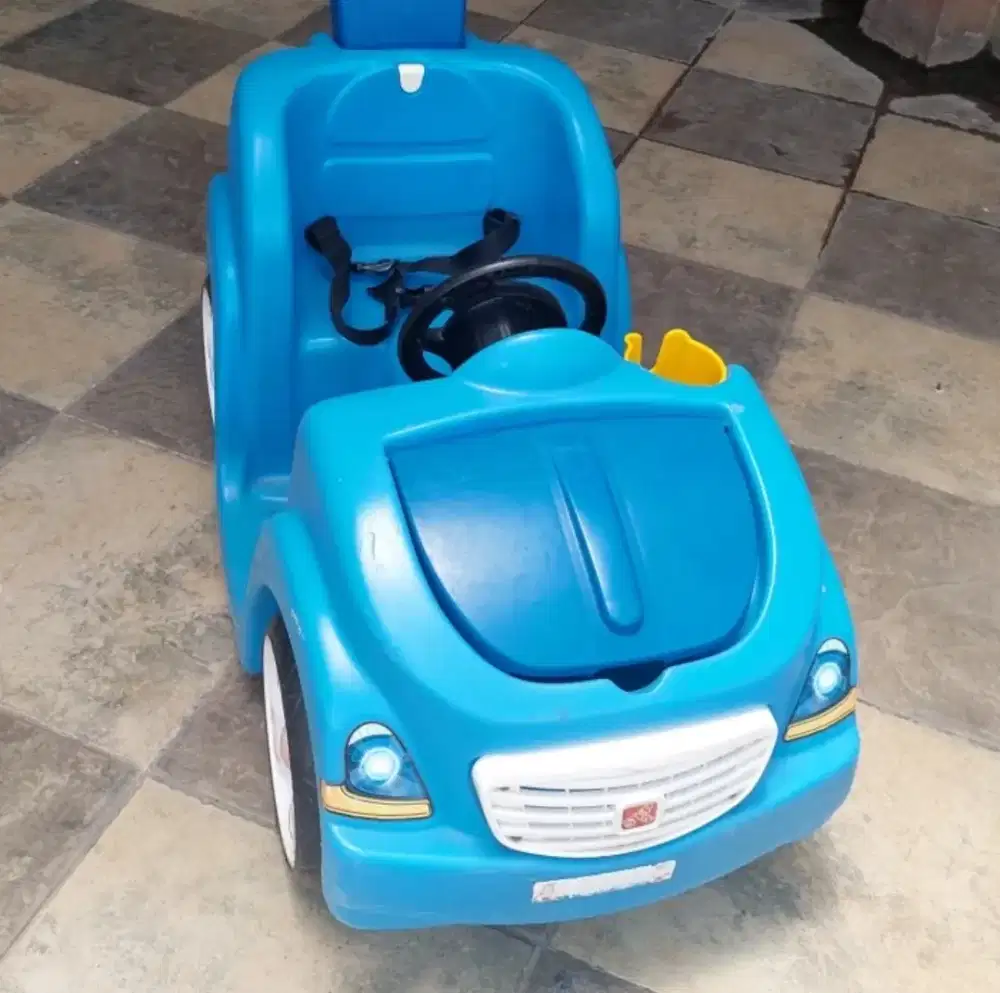 NET, NAWAR GA DIBALAS Whisper ride buggy biru mainan mobil anak