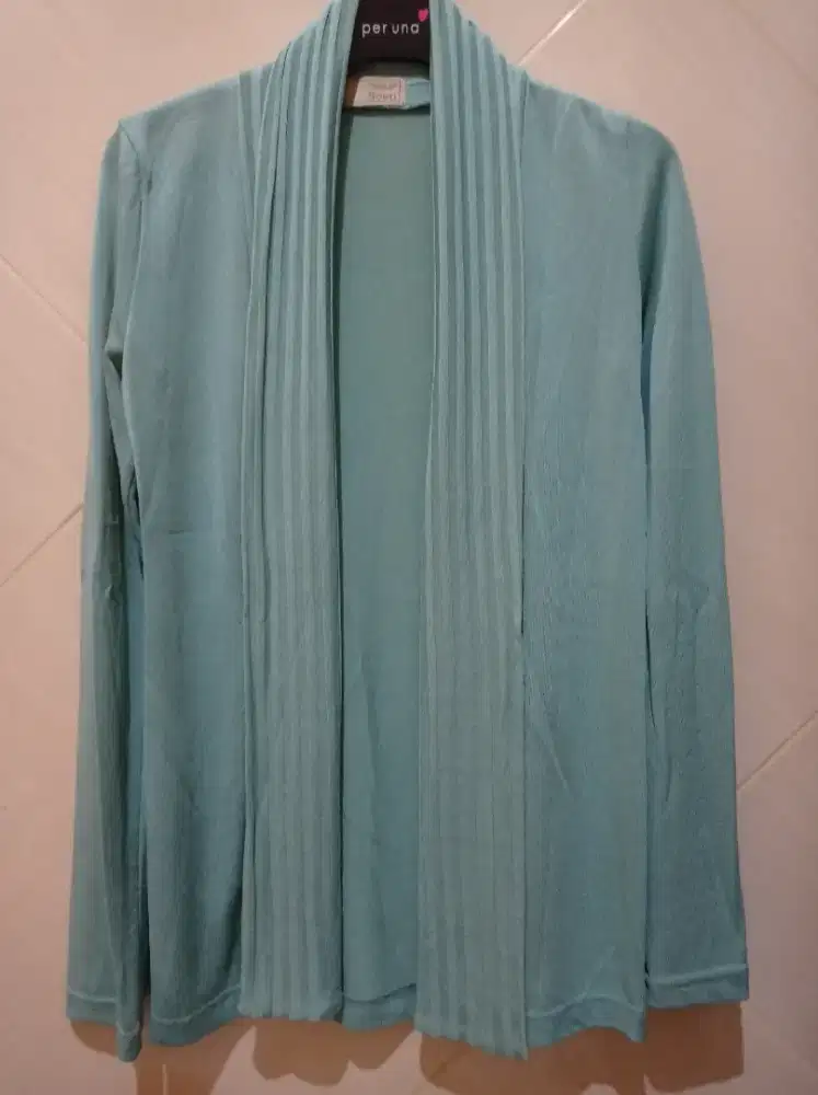 Outer Rajut Warna Sage Green