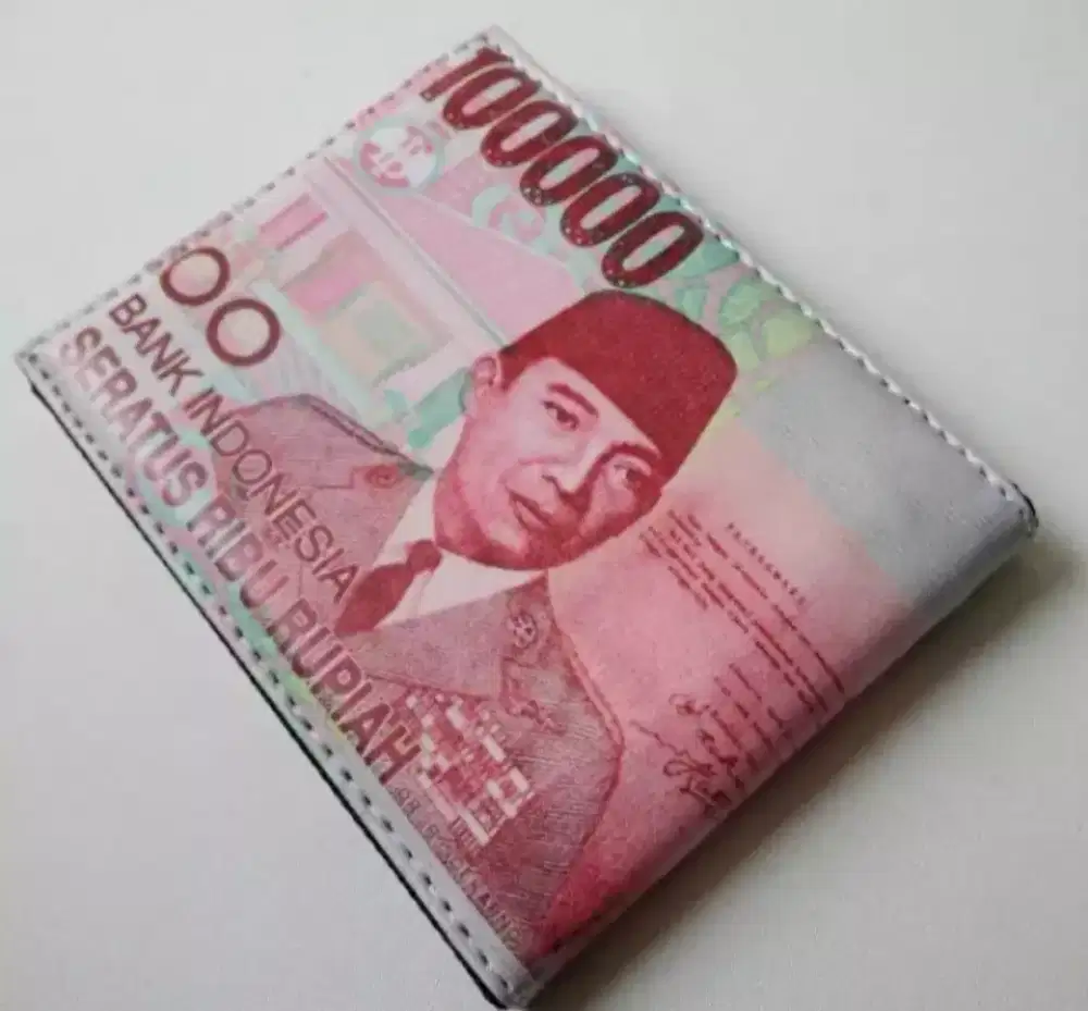 Dompet pria gambar uang lucu unik