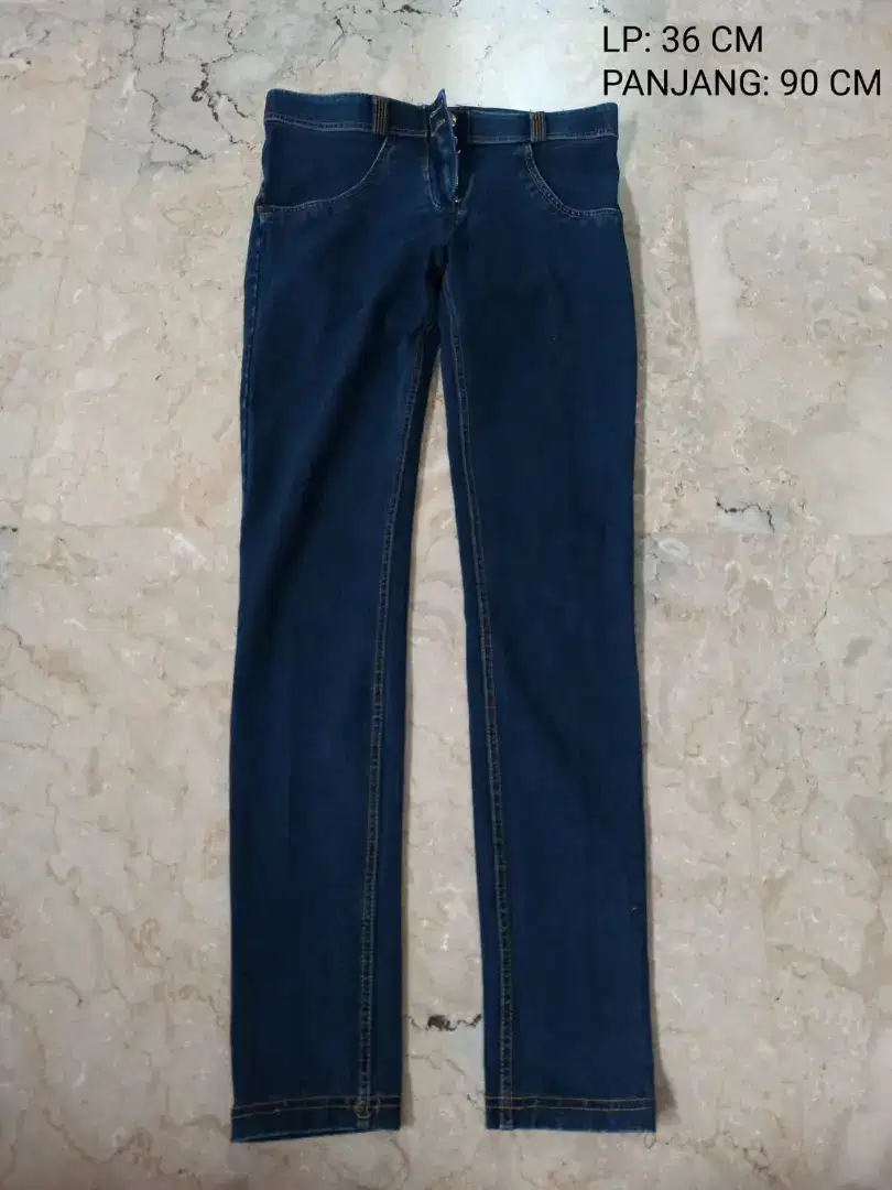 Cel pjg bhn jeans & cot, ada yg stretch