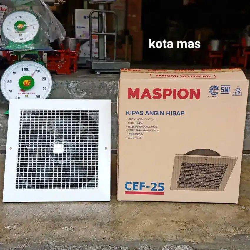 Ceiling Exhaust Fan Maspion 10inch CEF25 Kipas Penghisap Asap Plafon