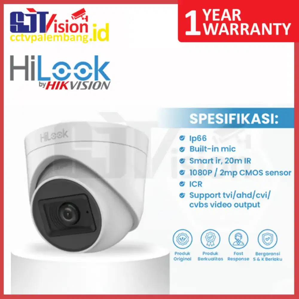 Indoor Camera Hilook 2MP IR+Sound