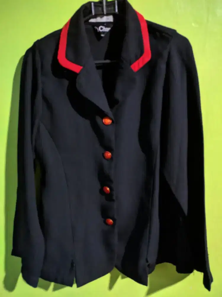 Baju Atasan blazer blouse wanita hitam