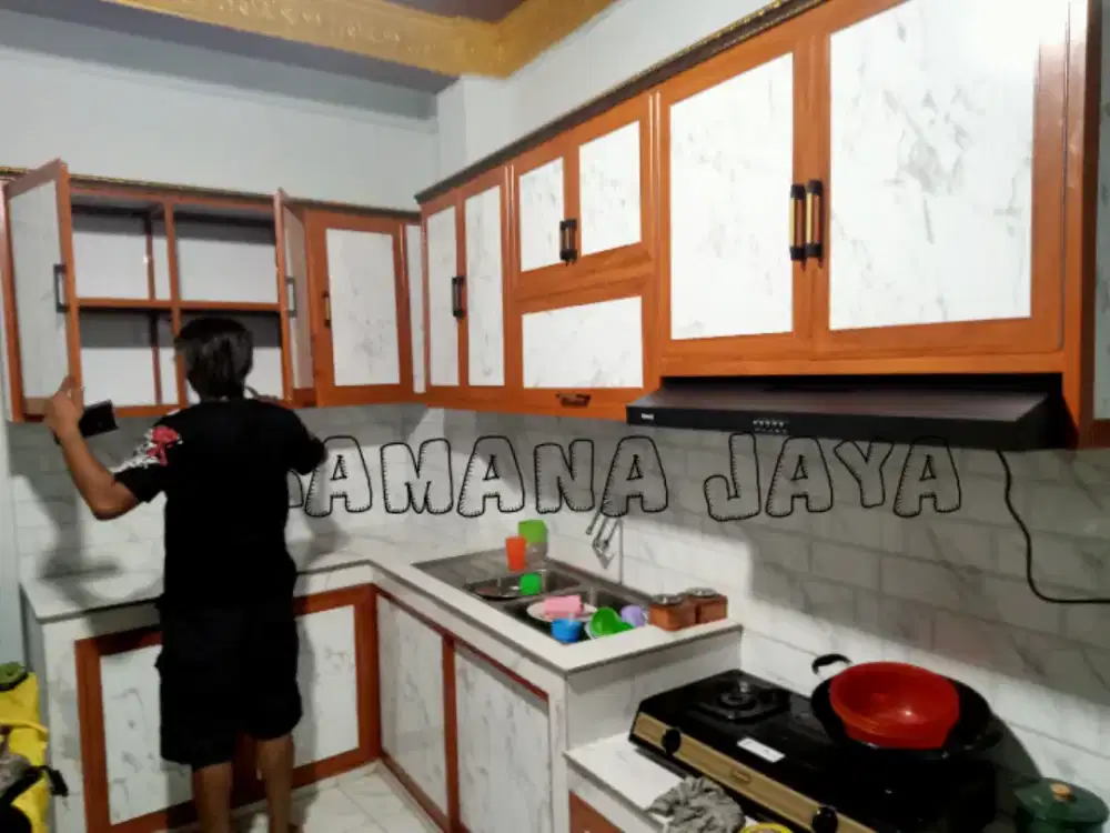 Tempahan kitchen set Aluminium