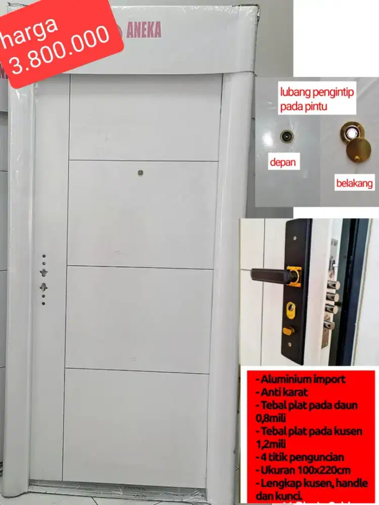 Pintu baja / pintu aluminium /pintu import