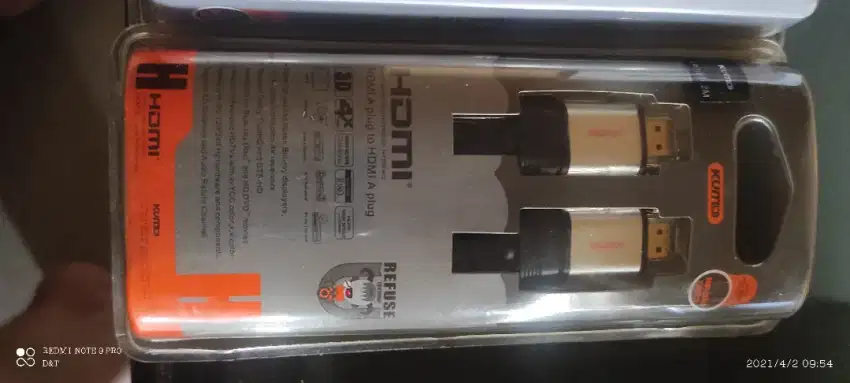Kabel HDMI high speed with internet Kumo 2 Meter support up to 4K