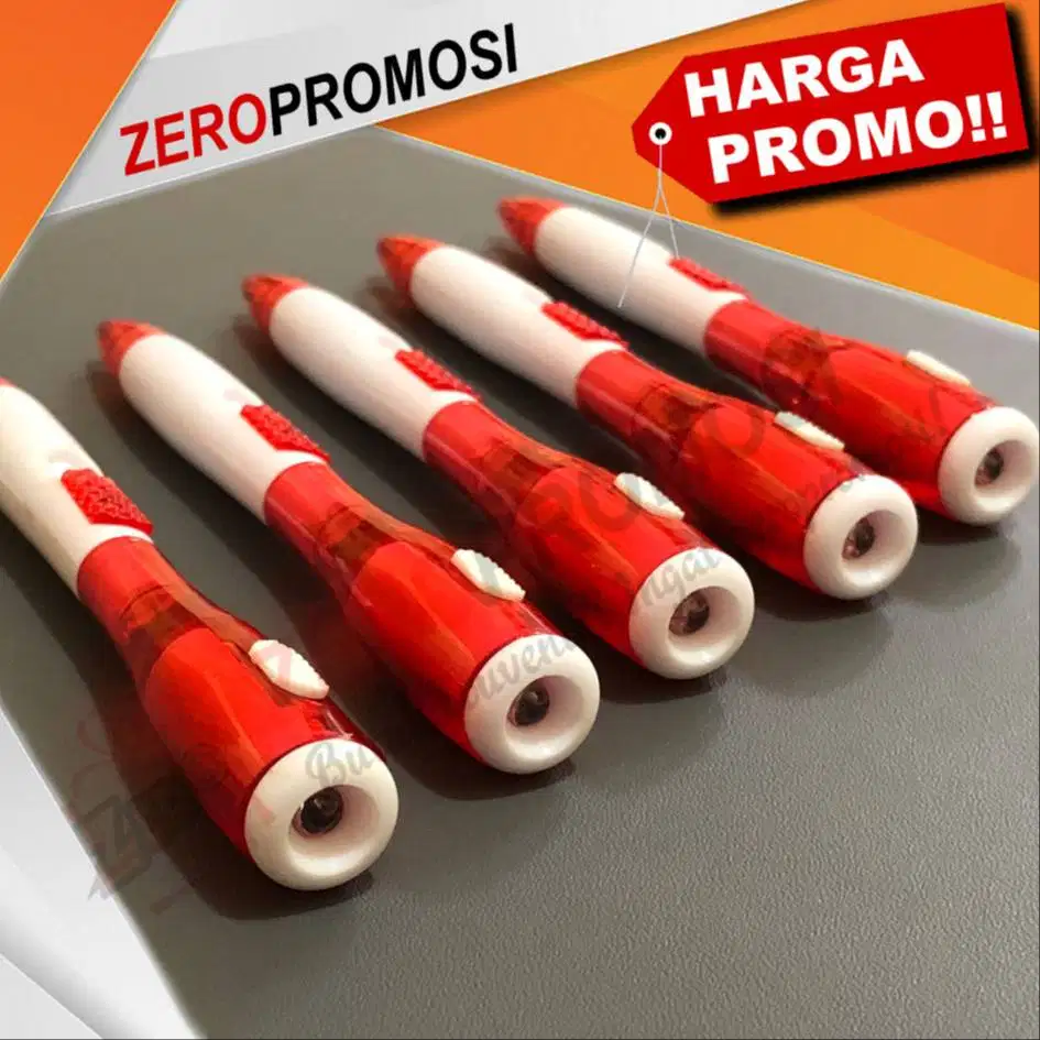 Souvenir merah putih - Pulpen senter 17 agustusan