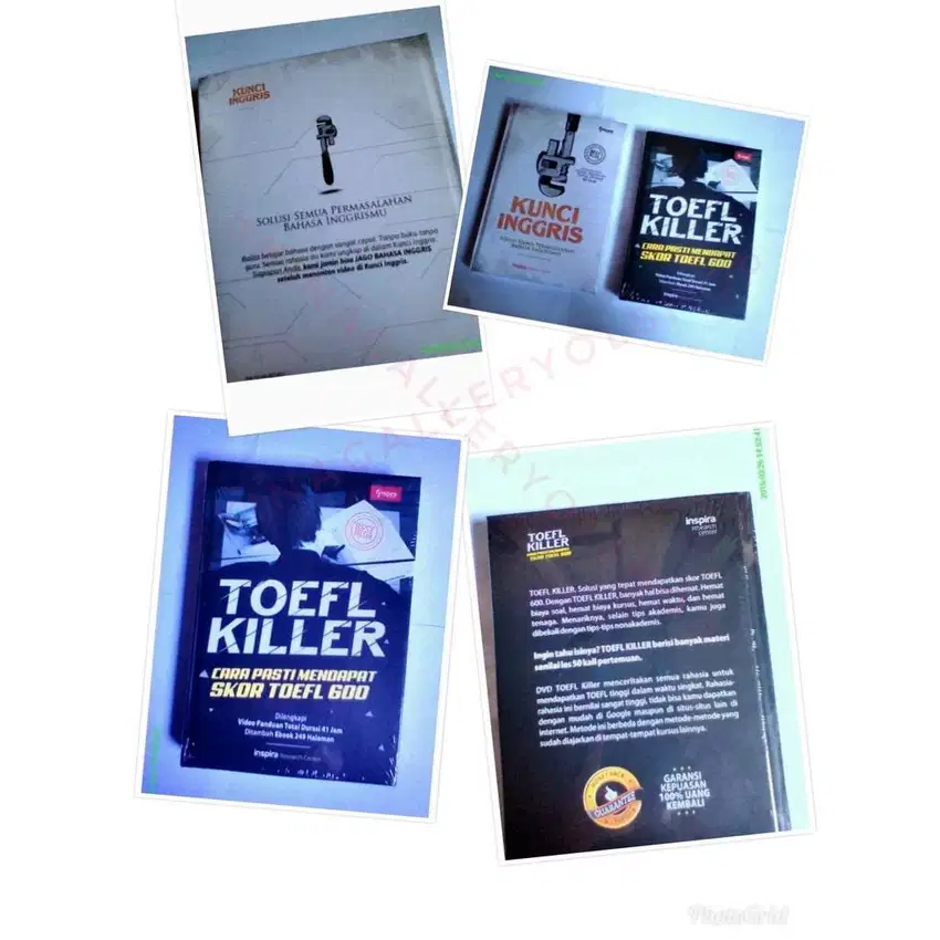 [PAKET] Buku kunci inggris & Toefl killer inggris(Free Brosur)