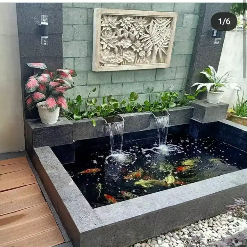 Kolam ikan hias/koi minimalis