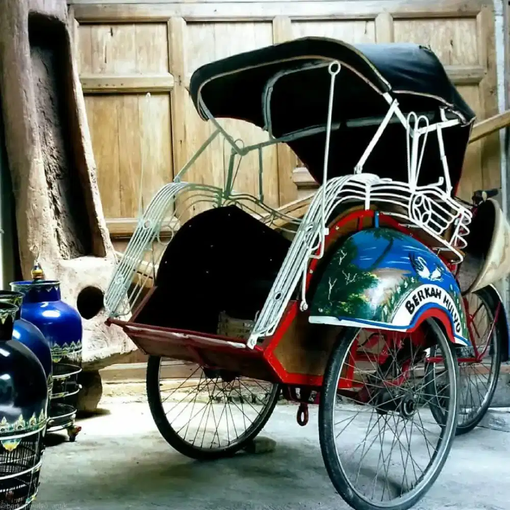 Becak onthel. Becak klasik lawasan