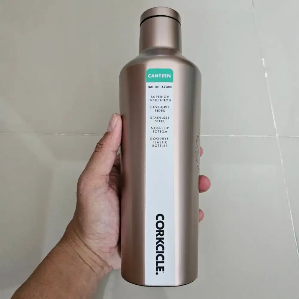 Starbucks Corkcicle Tumbler Gold Original 16oz Lainnya 911936730