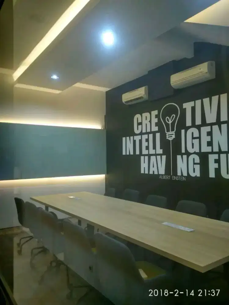 Partisi gypsum,, utk sekat ruang  live streaming konten kreator