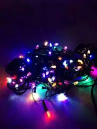 LAMPU KELAP KELIP  KABEL HITAM  / LAMPU HIAS / LAMPU NATAL/ TUMBLER