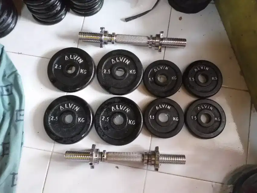 Barbel dumbell Alat Fitnes.  FREE ONGKIR