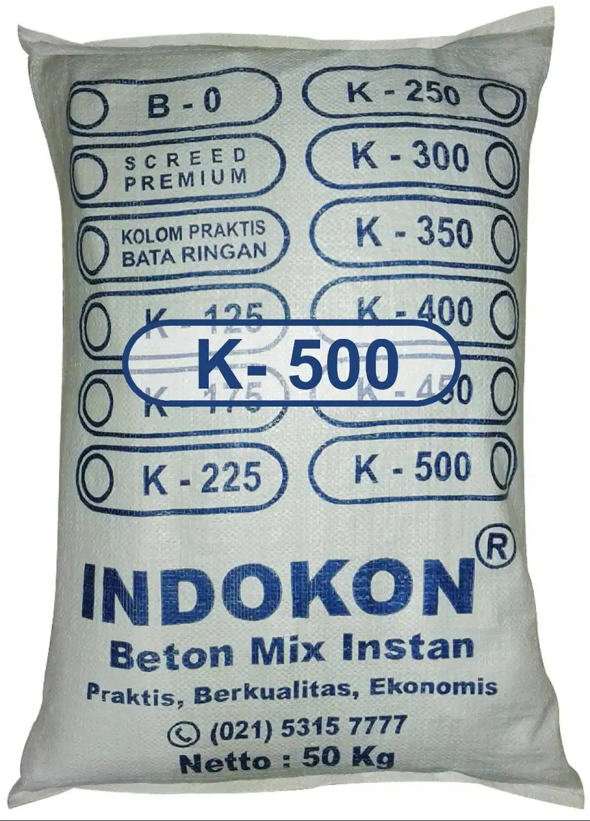 Beton Instan K 500 Instan INDOKON - Beton Siap Pakai