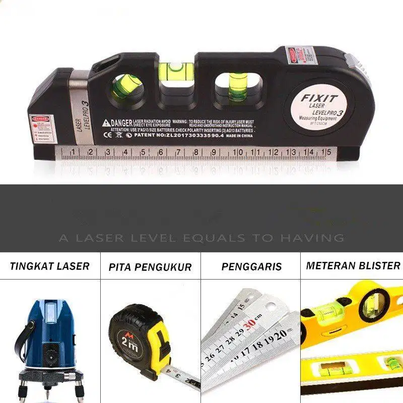 Fixit Meteran Laser Waterpass Digital Penggaris Laser Meteran Measure