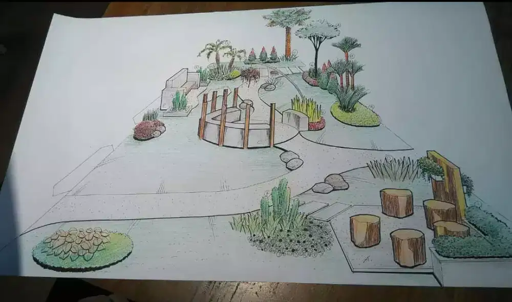 Taman yang beraneka ragam