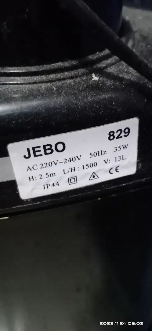 JEBO 829 filter canister