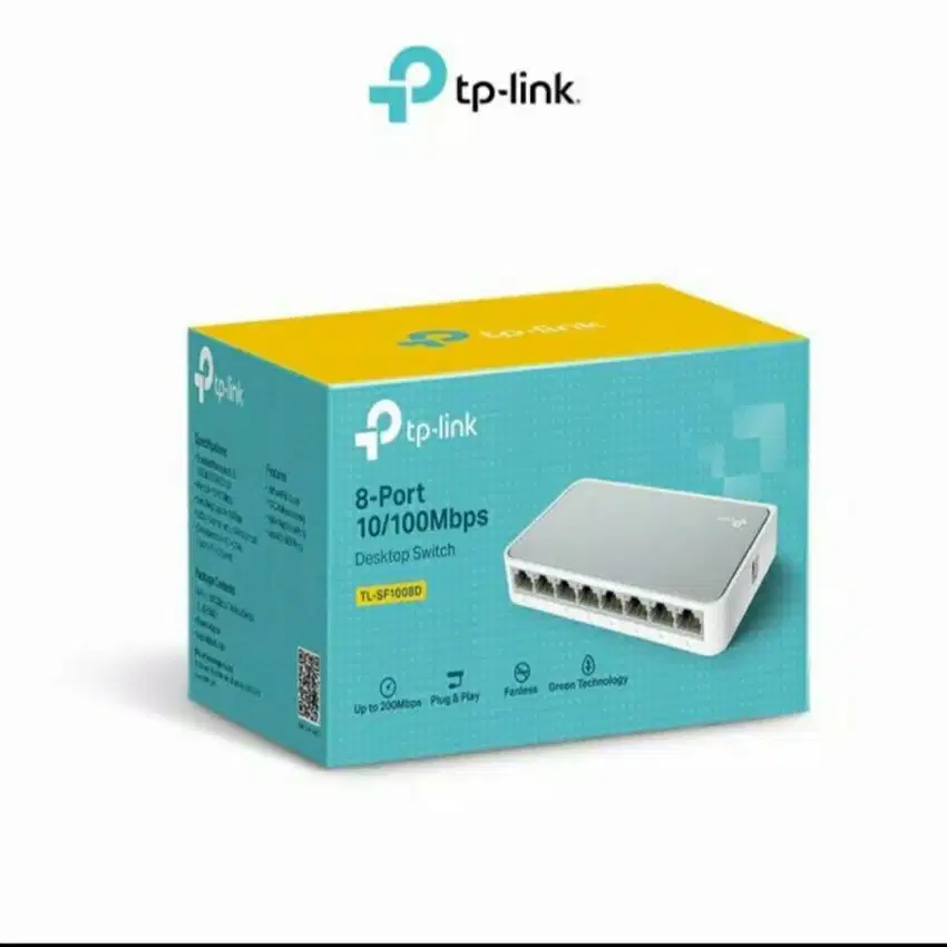 TP-LINK TL-SF1008D : TPLink 8 Port 10/100Mbps Desktop Switch Hub