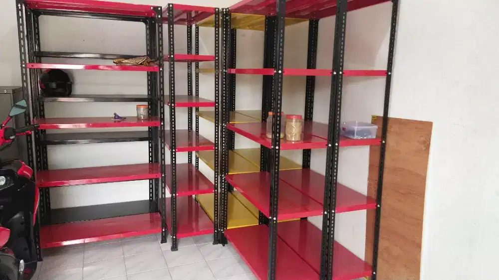 rak besi hitam bagus