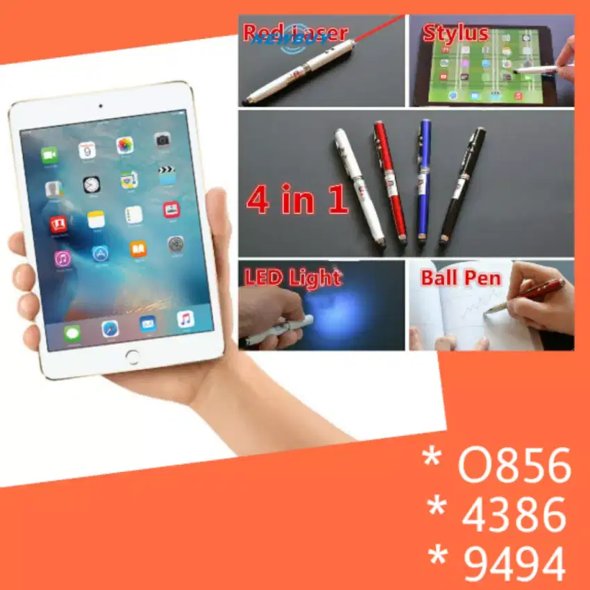 Stylus pen LCD TouchScreen Pen /laser pointer == Buat SEMUA HP