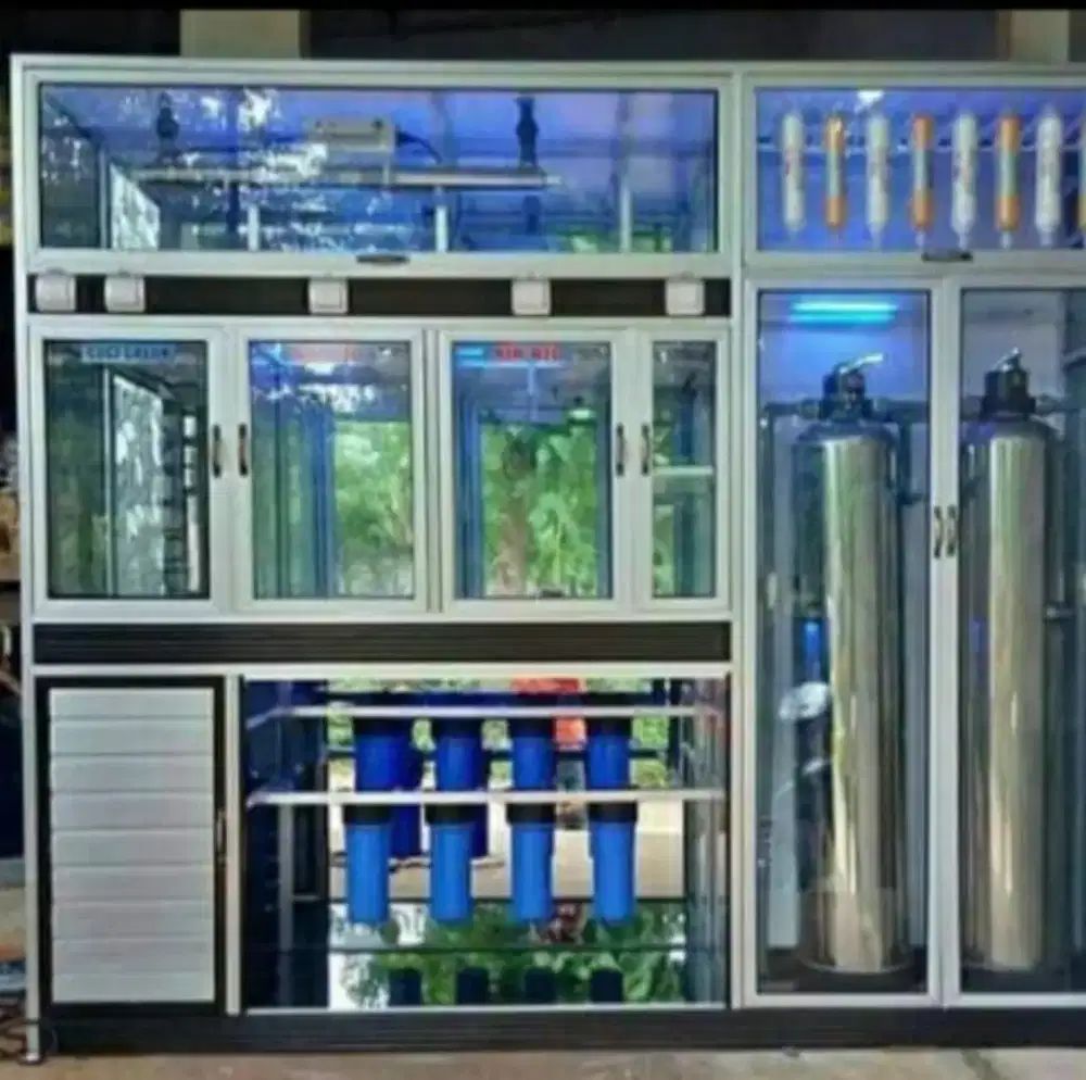 mesin depot depo air isi ulang galon ro reverse osmosis  murah