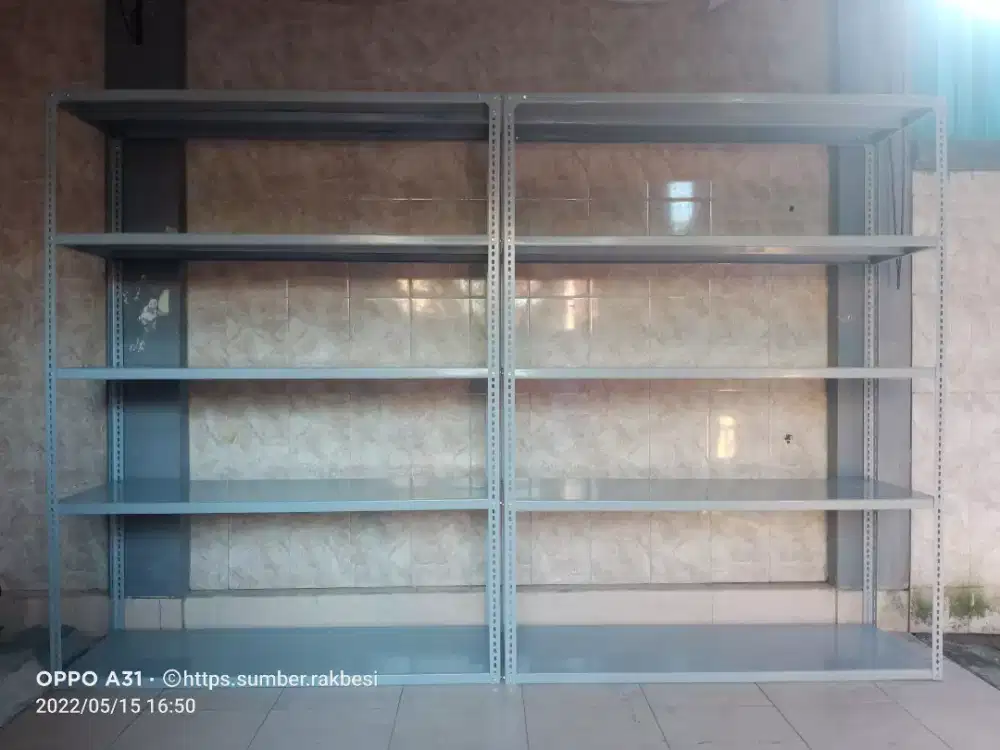 Jual rak besi siku lobang serbaguna