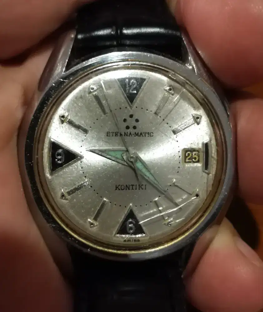 KONTIKI - ETERNAMATIC, Stainless Steel, 37 mm, 1424 U, pre 1960