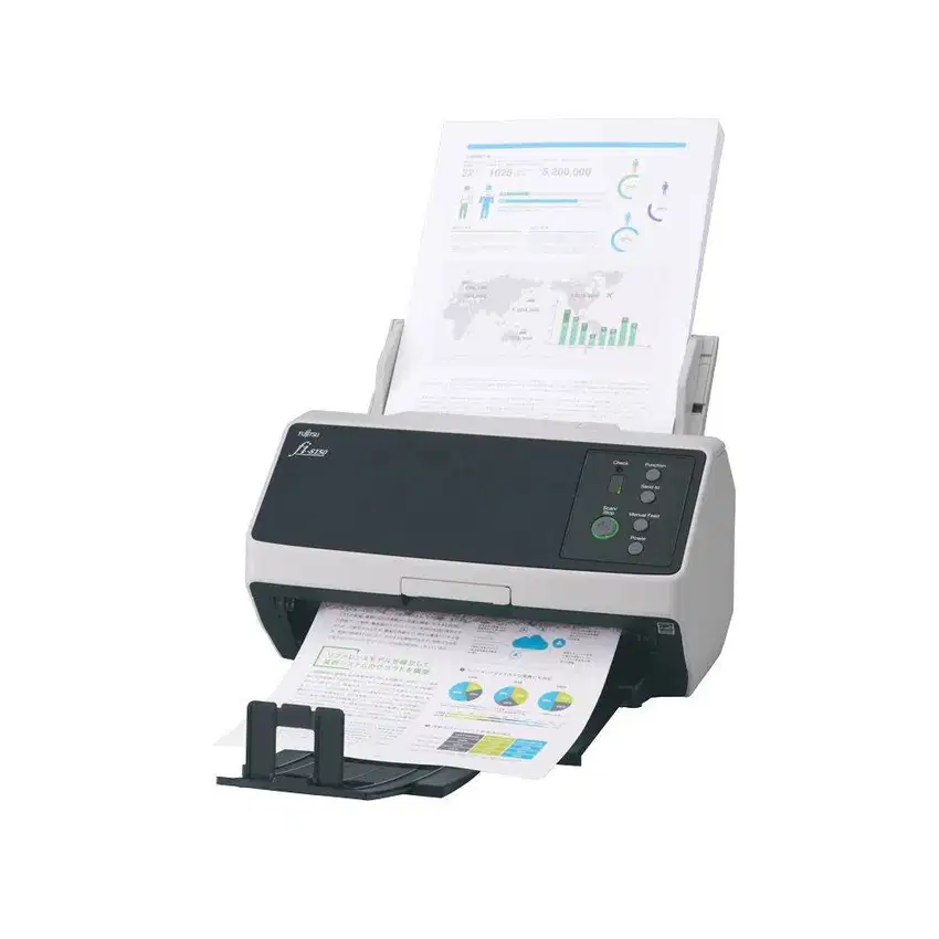 Scanner Fujitsu Fi 8150U 50ppm A4 F4 Folio Legal Passpor and booklet