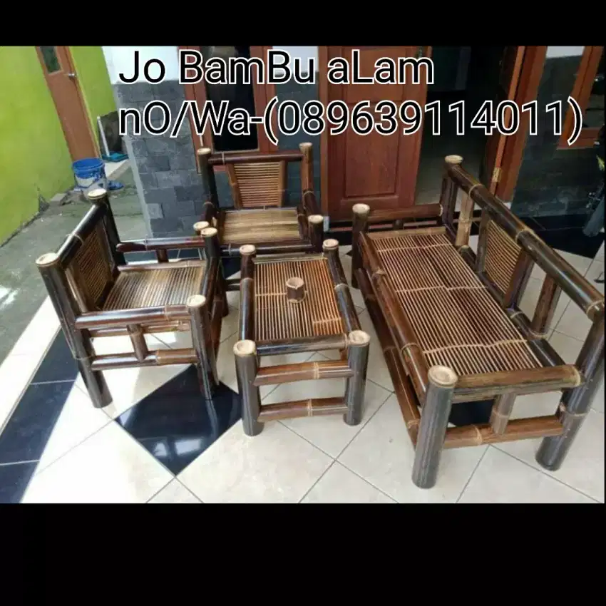 Menjual kerajinan tangan macam macam kursi bambu dan saung gajebo dLL