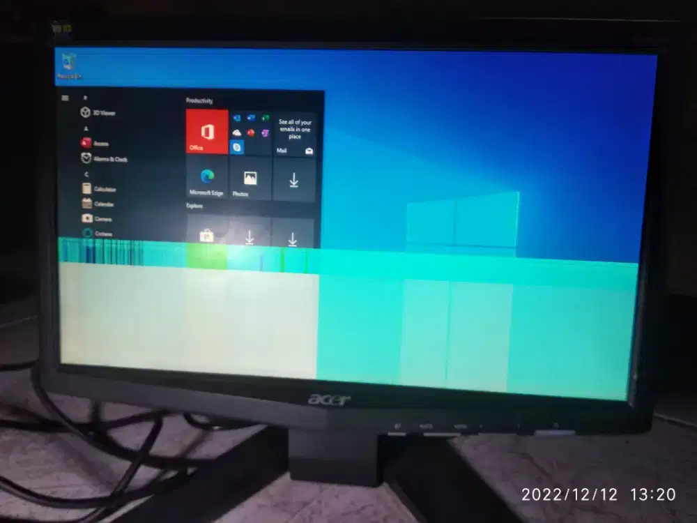 monitor ACER 16 inc bekas