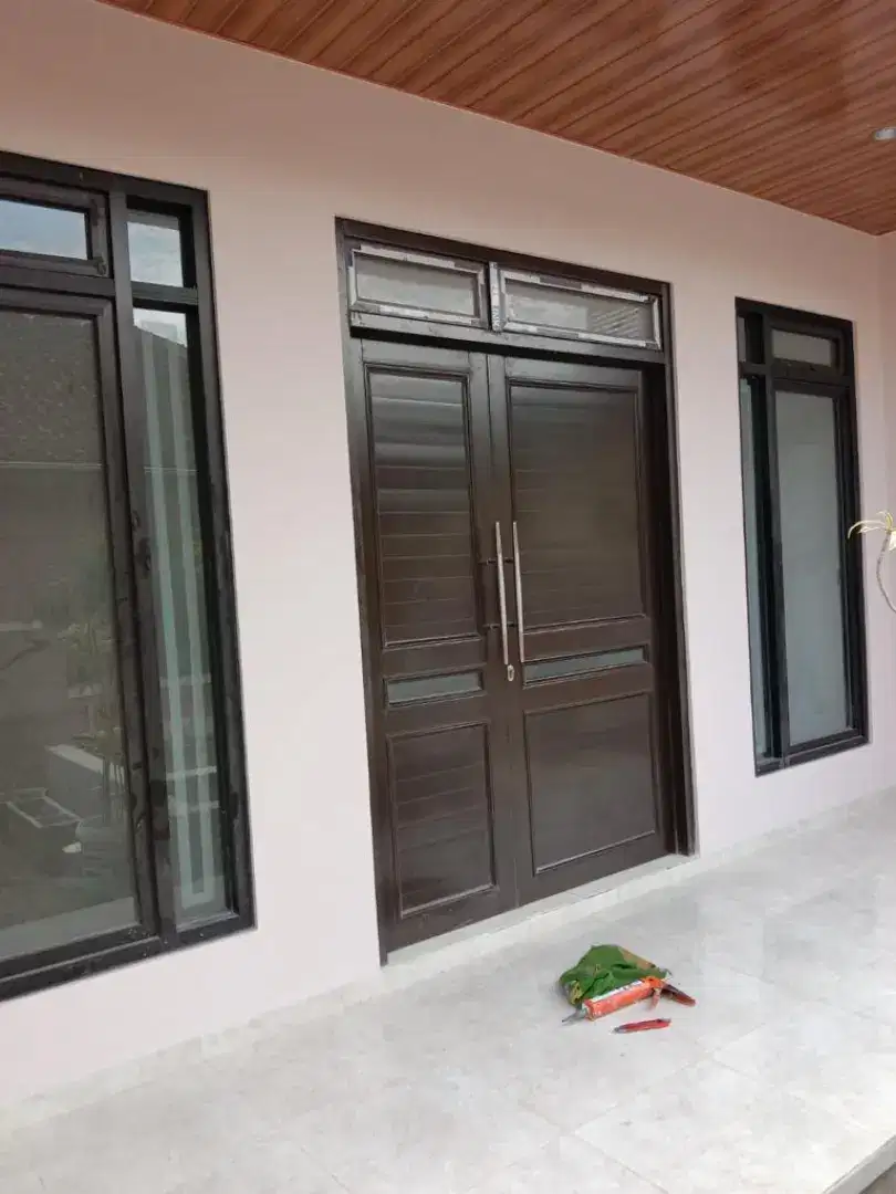 Pintu aluminium pintu utama pintu kaca