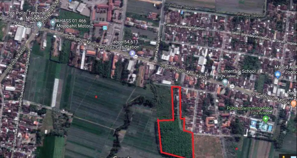 Tanah Strategis Pinggir Kota Mojokerto