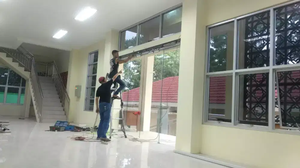 mesin sliding kaca otomatis brand dekson ASD -120 B