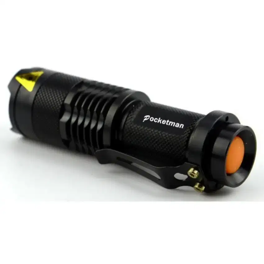 SENTER LED MINI CREE Q5 WATERPROOF 2000LUMENS ZOOM BATERAI CAMPING