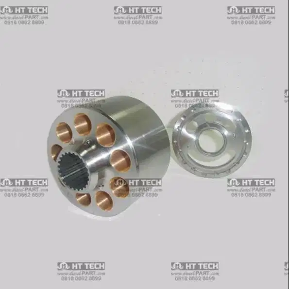 BLOCK+VALVE PLATE RH/KANAN 708-2L-06180 POMPA HIDROLIK HPV95 PC200-6-7