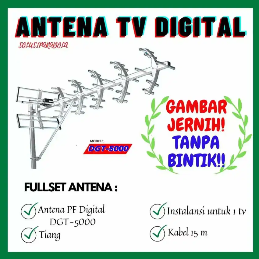 Menerima pemasangan antena tv untuk rumah,kost,homestay dan hotel