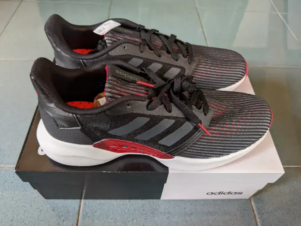 Sepatu Pria Adidas Running Ventice Merah Hitam EG3271 Size 11 Original